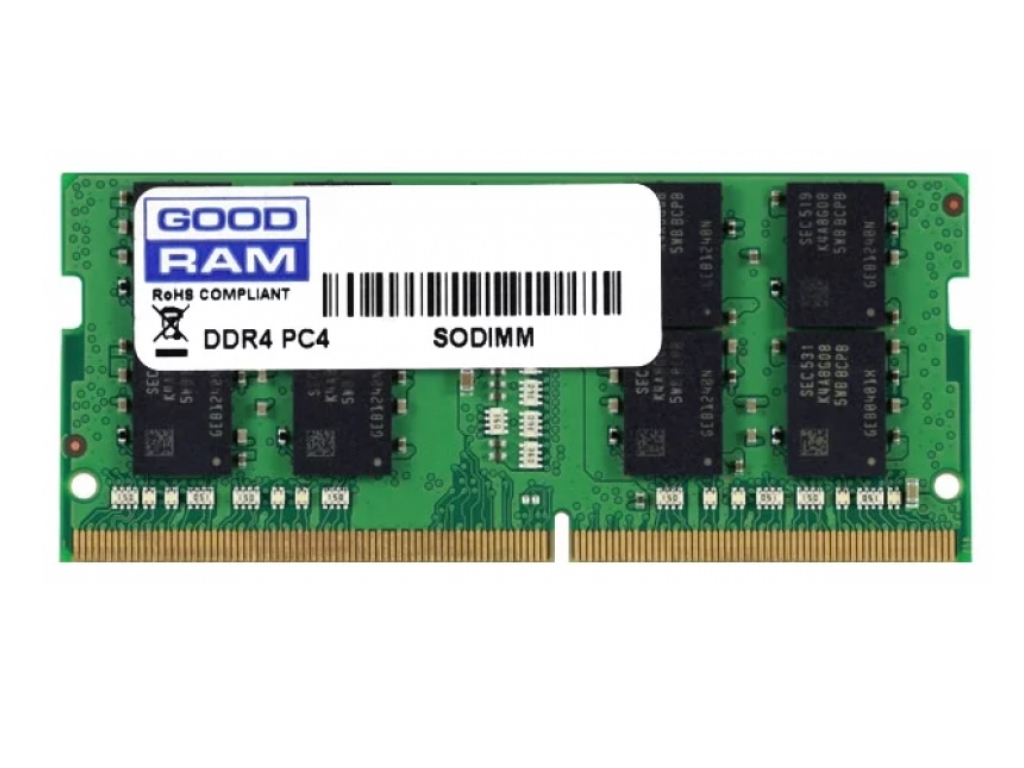 16GB DDR4-2666 SODIMM GOODRAM, PC21300, CL19, 1024x8, 1.2V