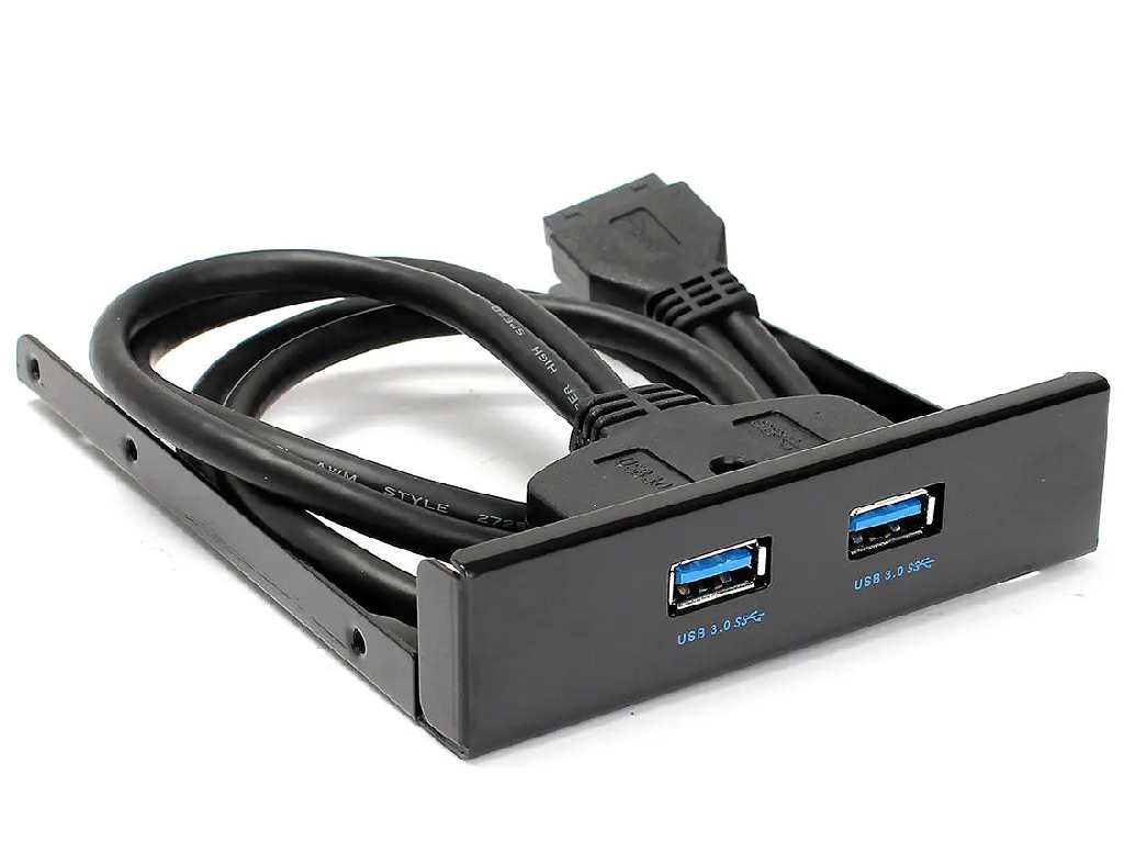 Двухпортовый хаб USB 3.0 на переднюю панель в отсек 3,5". 2.5 HDD Panel USB. Лицевая панель USB 3.0. USB 3.0 передняя панель.